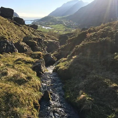 Villaer Lofoten Fjord Saupstad (Vestvagoy)